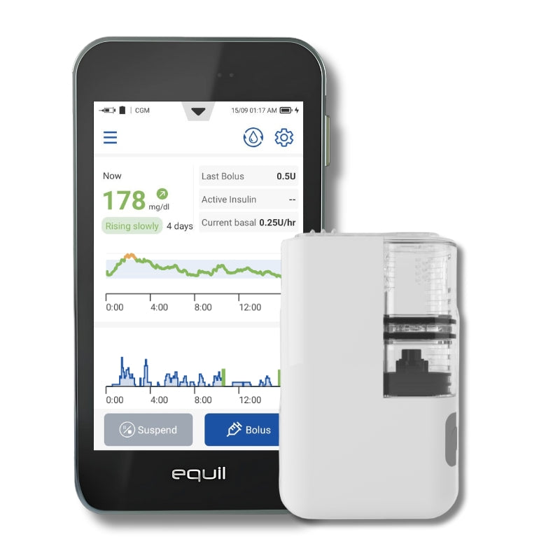 Equil S insulin pump food libraray